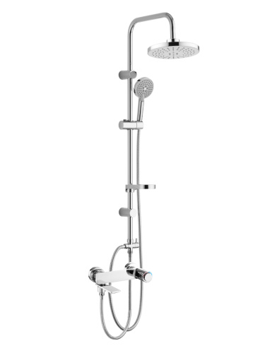 Душевая стойка Orange PUSH M01-912cr настенная цвет хром - фото 2