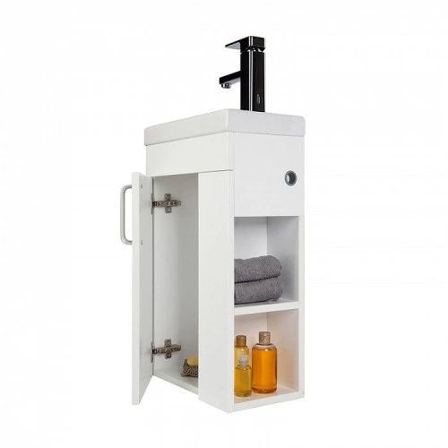 Тумба с раковиной IDDIS Torr TOR40WRi95K 39х21х60 подвесная цвет белый - фото 4