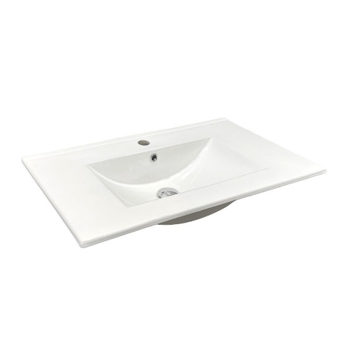 Тумба с раковиной Comforty Тургояк 00-00020597CF 75х47х54 подвесная цвет дуб светлый - фото 3