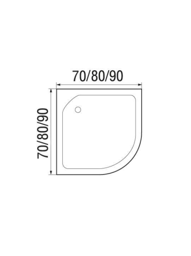 Душевой поддон WEMOR 70/24 C (10000006092) 70х70 белый с каркасом - фото 2