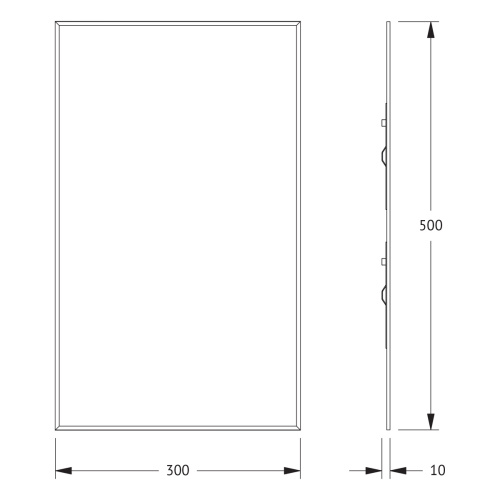 Зеркало в ванную Evoform Standard BY 0204 30х50 цвет хром - фото 2
