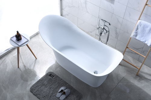 Ванна из искусственного камня Timo JUTA JUTA1815 182х83 отдельностоящая овальная - фото 4