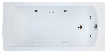 Ванна акриловая гидромассажная Royal Bath VIENNA RB953201ST 150х70 пристенная прямоугольная с каркасом