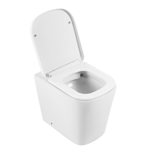 Чаша унитаза приставная BelBagno ALBANO BB120CBR цвет белый без сиденья безободковая каскадный смыв - фото 2