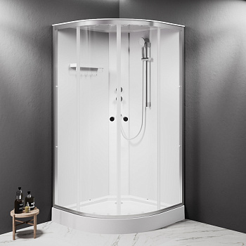 Душевая кабина Am.Pm X-Joy W94C-401-100MT 100х100 четверть круга без крыши ориентация универсальная