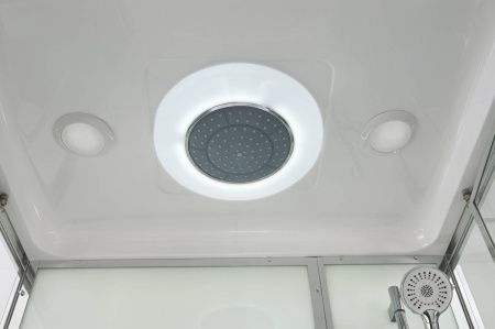 Душевая кабина AvaCan V V2810LED 100х80 прямоугольная с крышей ориентация универсальная