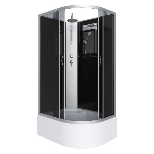 Душевая кабина Niagara Classic 25101434LBKT 120х80 асимметричная без крыши ориентация левая