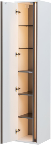 Шкаф-пенал Allen Brau Activity 1.34001.WM 35х35х180 подвесной цвет белый/черный - фото 4