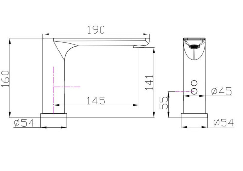 Смеситель Rush Tinos TI3732-12Black на раковину черный - фото 2