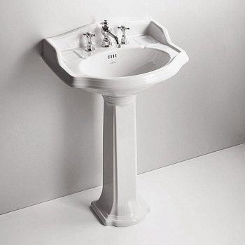 Раковина из санфаянса Simas Arcade AR814bi*3 59х46 подвесная цвет белый 3 отверстия под смеситель