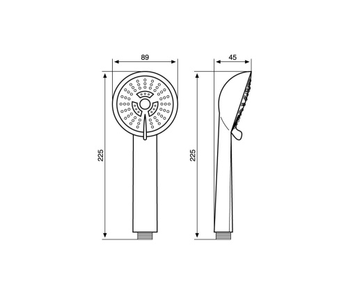 Лейка для ручного душа Emmevi C02431/CR - фото 2