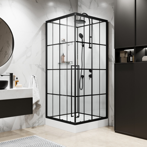 Душевая кабина Niagara Standart ST90/15QR/KL/BKT 90х90 квадратная без крыши ориентация правая - фото 3