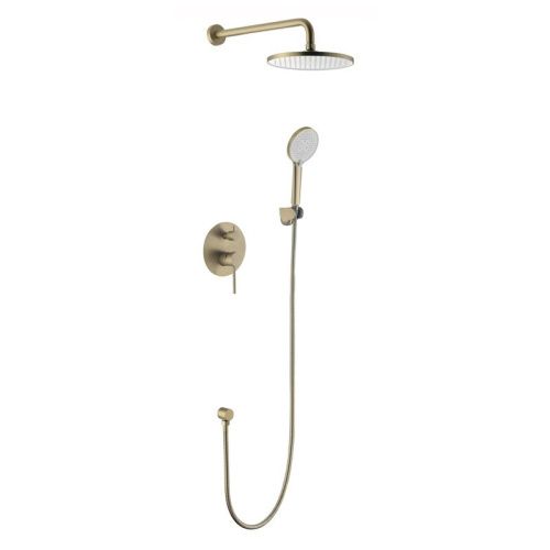 Душевая система Voda VSLG Set_3in1 встраиваемая в стену цвет золотой сатин - фото 2