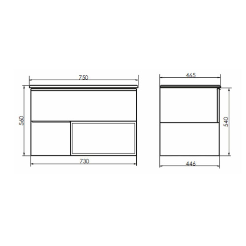 Тумба с раковиной Comforty Тургояк 00-00020597CF 75х47х54 подвесная цвет дуб светлый - фото 2
