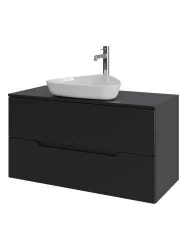 Тумба с раковиной Orange Line Li-100TubMDF+B07-500W 101х46х66 - фото 2