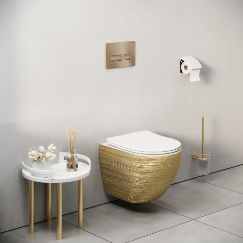 Клавиша смыва механическая Grossman Pragma 700.K31.03.310.310 цвет золото - фото 5