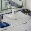 Раковина из сантехнического фарфора Melana 7819-805 60х40 накладная цвет белый 1 отверстие под смеситель