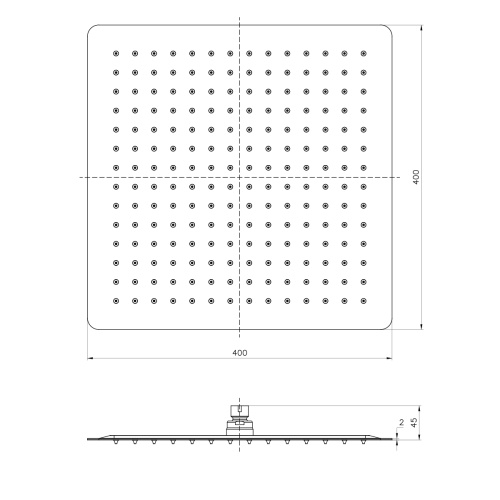 Верхний душ LeMark LM9489S хром - фото 2