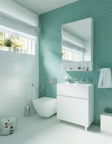 Зеркало-шкаф 1MarKa Mira У83225 60х14х90 подвесной цвет белый - фото 3