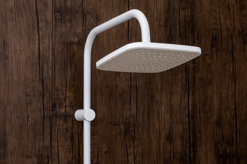 Душевая стойка Orange O-Shower OW04w настенная цвет белый - фото 4