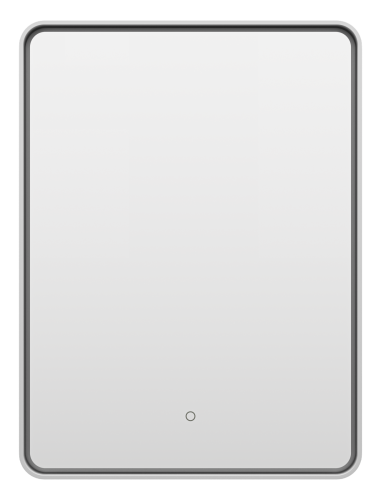 Зеркало в ванную Brevita Mercury MER-Rett6-060/80-platinum 60х80 - фото 2