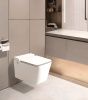 Унитаз подвесной Cerutti SPA CT10191 белый с сиденьем микролифт безободковый импульсный смыв