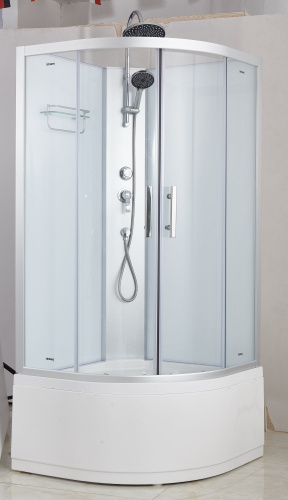 Душевая кабина Timo Imwei XS-90CS 90х90 четверть круга без крыши ориентация универсальная - фото 5