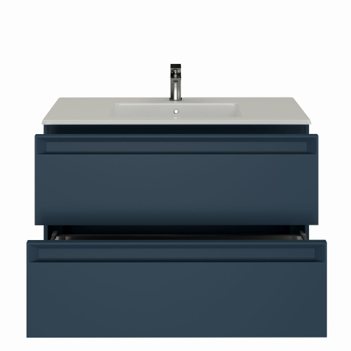 Тумба под раковину Allen Brau Eclipse 2.0 1.E1003.BGM 2.0 100х46х63 подвесная цвет синий/серый - фото 3