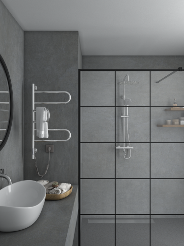 Полотенцесушитель Vincea VTD-1R2CE 52х79 электрический хром