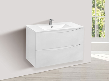 Тумба под раковину Vincea Mia VMC-2MC750GW 75х50х46 подвесная цвет белый