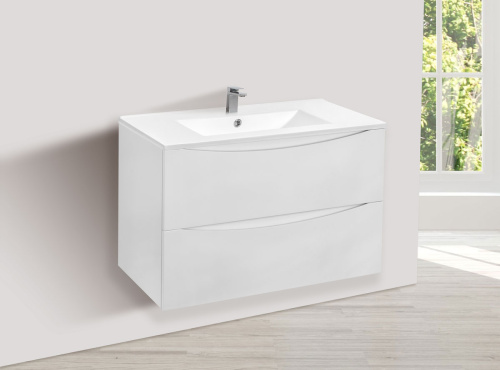 Тумба под раковину Vincea Mia VMC-2MC750GW 75х50х46 подвесная цвет белый