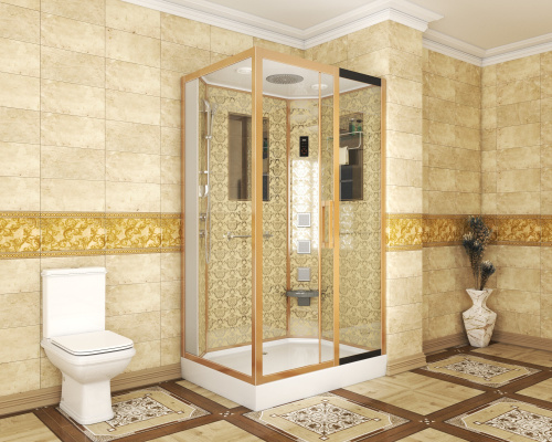 Душевая кабина Niagara Luxe 7711GR 120х90 прямоугольная с крышей ориентация правая - фото 3