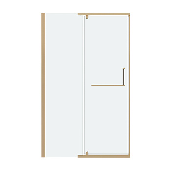 Душевая дверь Grossman Pragma 100.K33.03.120.32.00 120х195 стекло прозрачное профиль золото глянцевое