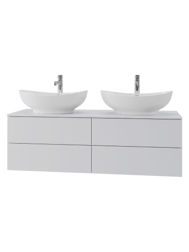 Тумба с раковиной Orange Otto Ot-130TuMDF+G56 130х45х62 цвет белый - фото 2