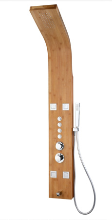 Душевая панель с термостатом (бамбук) DENBERG DENBERG LT-202 прямоугольная настенная