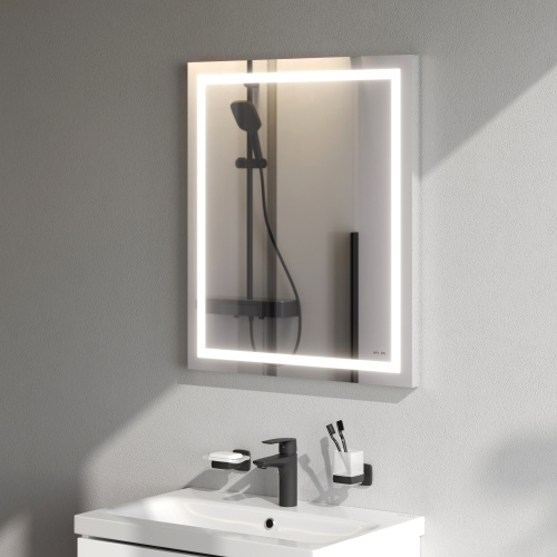 Зеркало в ванную Am.Pm Gem M91AMOX0601WG 60х70 цвет серый металлик - фото 4