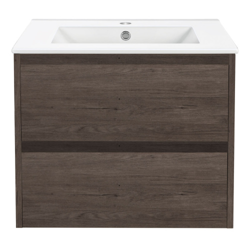 Тумба под раковину Vincea Gio VMC-2G600RO 60х46х50 подвесная цвет коричневый - фото 5