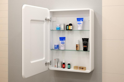 Зеркало-шкаф Misty Зеркальные шкафы МВК017 60х15х80 подвесной цвет белый - фото 2