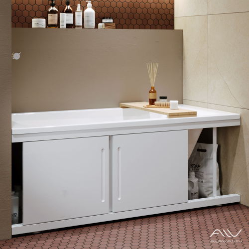 Экран под ванну Alavann Alt 180 см ALV0716001 фронтальный МДФ раздвижной белый - фото 3