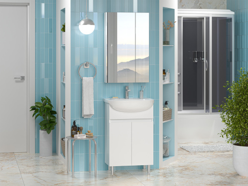 Тумба под раковину Misty Элегия Э-Эле01055-011Н 53х30х70 напольная - фото 5