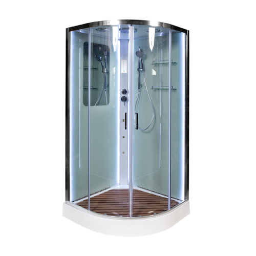 Душевая кабина AvaCan A01LED+GM 100х100 четверть круга с крышей ориентация универсальная - фото 2