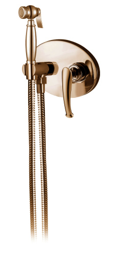 Гигиенический душ со смесителем AltroBagno Beatrice AltroBagnoBeatrice060114ROr розовое золото - фото 2