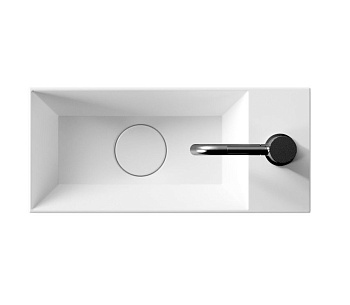 Раковина керамическая Alice Spy 34110101 45х20 подвесная цвет белый глянцевый