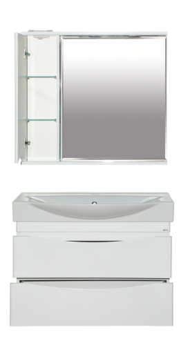 Зеркало-шкаф Misty Элвис П-Элв-01085-011Л 83х15х74 подвесной - фото 5