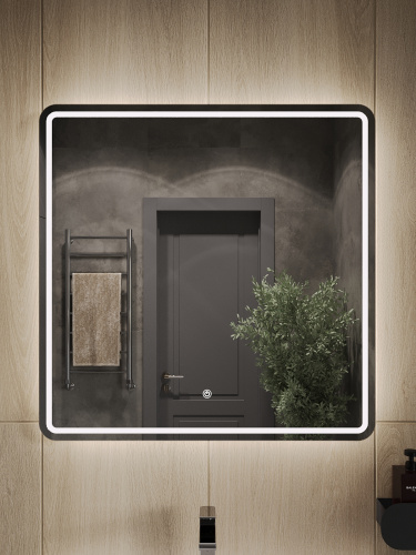 Зеркало в ванную Orange Nature ON-80ZE 80х80 цвет белый - фото 4