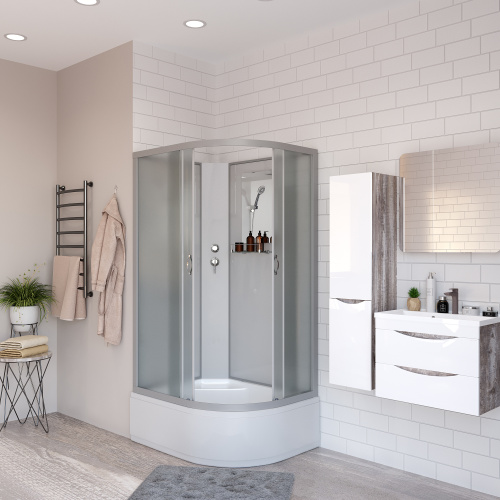 Душевая кабина Niagara Classic 23101424LBK 120х80 асимметричная без крыши ориентация левая - фото 3