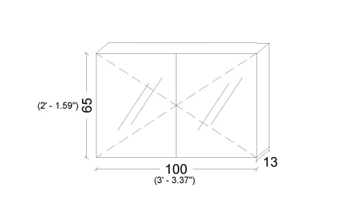 Зеркало-шкаф Armadi Art Vallessi 546-A glossy 100х65 подвесной цвет черный - фото 2