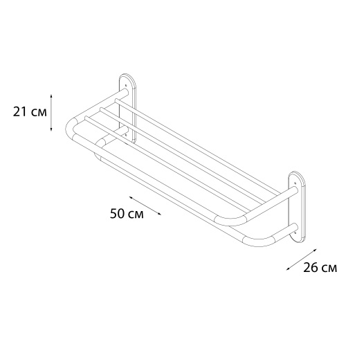 Полка в ванную комнату Fixsen Hotel FX-31015A - фото 4