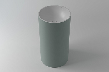 Раковина из искусственного камня Holbi ANDROMEDA 1.02.019.11.2 44х44 напольная цвет белый матовый