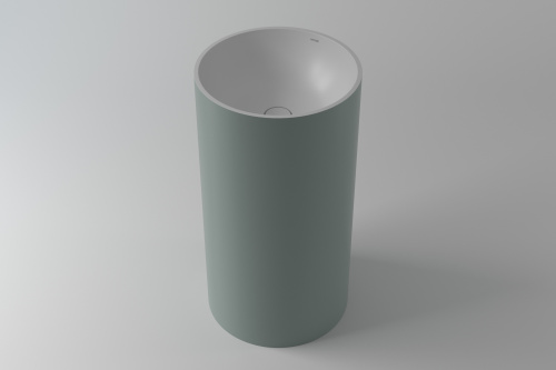 Раковина из искусственного камня Holbi ANDROMEDA 1.02.019.11.2 44х44 напольная цвет белый матовый